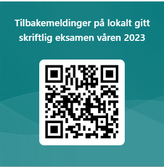 qr tilbakemelding eksamen